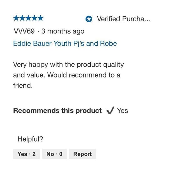 NEW! Eddie Bauer Youth 3 piece PJ Set- LS Top, Pant and Robe, Moose - Picture 13 of 14